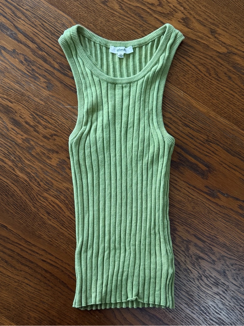 Splendid Women's Ribbed Tank Top in Light Green